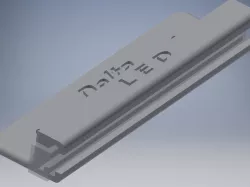 LED Strip Holder with Refractor