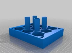 Model Paint Caddy with Brush Holder