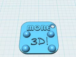 MORE 3D! key chain