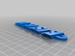 My Customized iamburny's  Text - Name Keyring / Keyfob