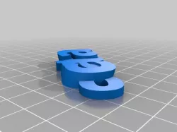 My Customized iamburny's v2  Text - Name Keyring / Keyfob