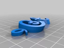 My Customized iamburny's v2  Text - Name Keyring / Keyfob