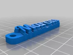 My Customized Multiline Tag or Keychain