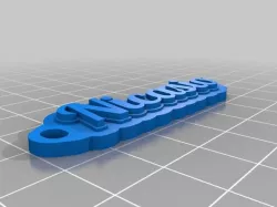 My Customized Multiline Tag or Keychain