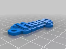 My Customized Multiline Tag or Keychain