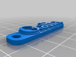 My Customized Multiline Tag or Keychain