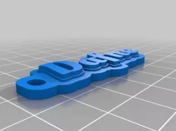 My Customized Multiline Tag or Keychain