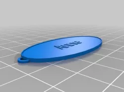 My Customized Oval Keychain