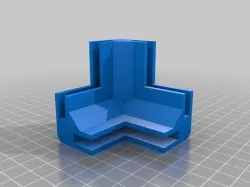 My Customized Parametric Mini Modular Framing System - Corner Block and Rail