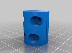 My Customized Parametric Z-axis coupler (stepper and threaded rod coupling)