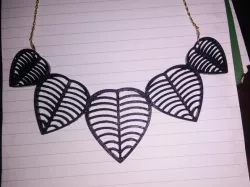 Necklace Leaf Design