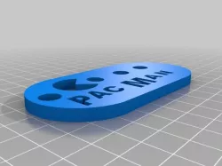 Pac Man key chain