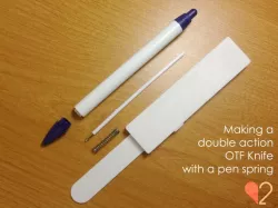 Pen spring DA OTF knife