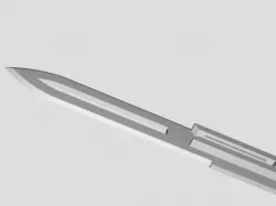 Pen spring DA OTF knife Sharp blade and bigger button and slide for hidden blade attachment