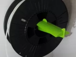 Shelf bracket filament spool holder