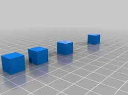 Stringing Test - 4 x 10mm Cubes
