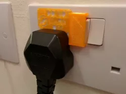 UK Plug Do Not Turn Off Cover