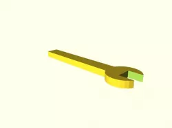 Wrench horizontal orientation