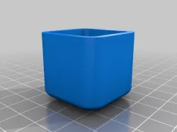 1" Square Tube End Cap