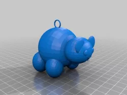 3D Panda Model/Keychain