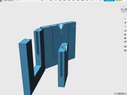 allforge Sample Mold Holder and Slotted Insert