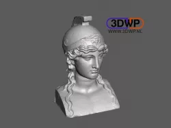 Athena Bust 3D Scan