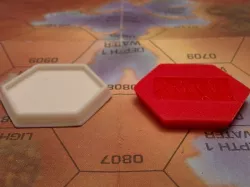 Battletech Hex Base w/ Nameplate