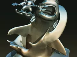 Fizz with shark