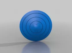 Full Scale Captain America Shield Viking Grip