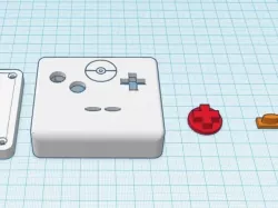 Gameboy style controller (with pokemon logo)
