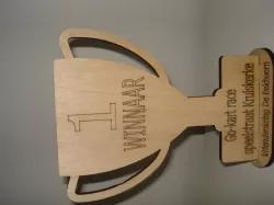 Laser cut trophy