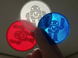 Maker Faire Robot (coin and key ring)
