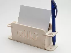 Memo Dispenser for a magnetic Bulletboard cnc/laser