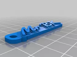 My Customized Multiline Tag or Keychain