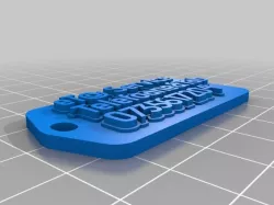 My Customized Multiline Tag or Keychain