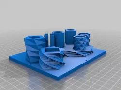 My Customized Polygon Columns with Holes and a Twist ()