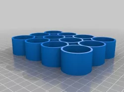 Parametric bottle tray for 30ml e-liquid bottles