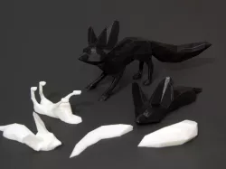 Plated Animated Fennec Fox