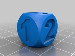 Six Sided D3 Die