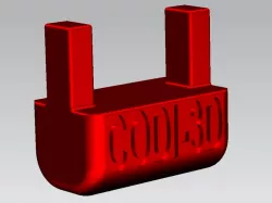 supporto modulare h=12mm per CNC morsetto modulare da tavola (d. 6mm.) rev.003 -