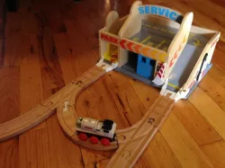 Wooden Train Connections For Melissa & Doug Wooden Garage