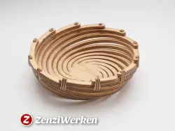 Bend Spiral Bowl cnc/laser