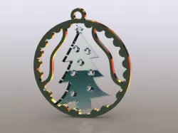Christmas Tree Spinning Ordainment