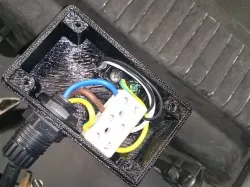 Connection box for flood lights