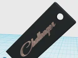 Dodge Challenger Keychain