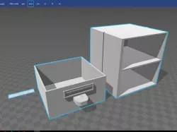 drawer with label (modular for small printer)