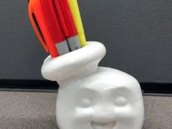 Ghostbuster Stay Puft Marshmallow Man Pen Holder Plant Holder