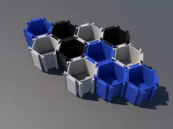 Hexagonal container