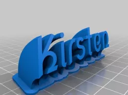 Kirsten Name Plate