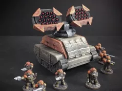 Missile Battery Turret for Gilgamesh Battle Tank (15mm scale)